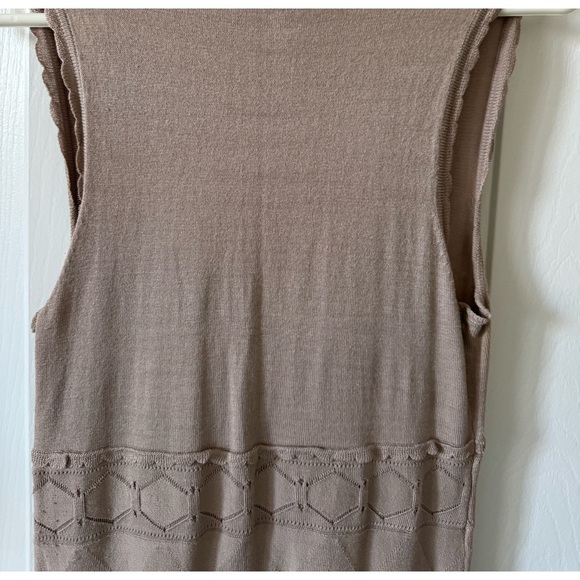 BCBG Dress, Tan, S, Cotton/Silk Blend, In Like New Condition - Picture 8 of 8